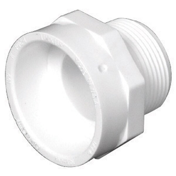 Charlotte Pipe And Foundry Charlotte Pipe Schedule 40 1-1/4 in. MPT X 1-1/4 in. D Hub PVC Pipe Adapter 1 pk PVC001090600 - main
